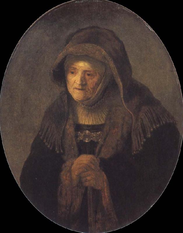 REMBRANDT Harmenszoon van Rijn The artist-s mother as the prophetess Hannah Sweden oil painting art